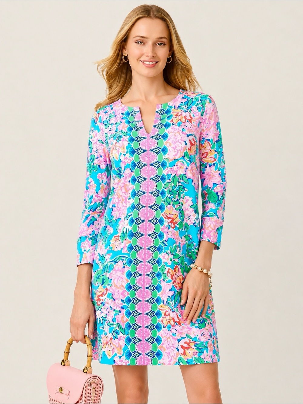 Lilly Pulitzer | UPF 50+ Nadine Chilly Lilly Multi Rose to The Occasion Dress S